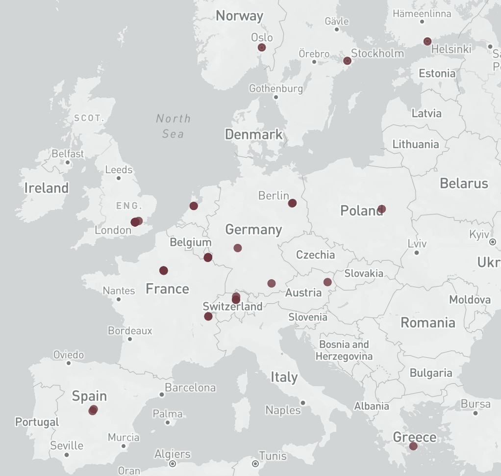 Map Private Equity Investors Europe